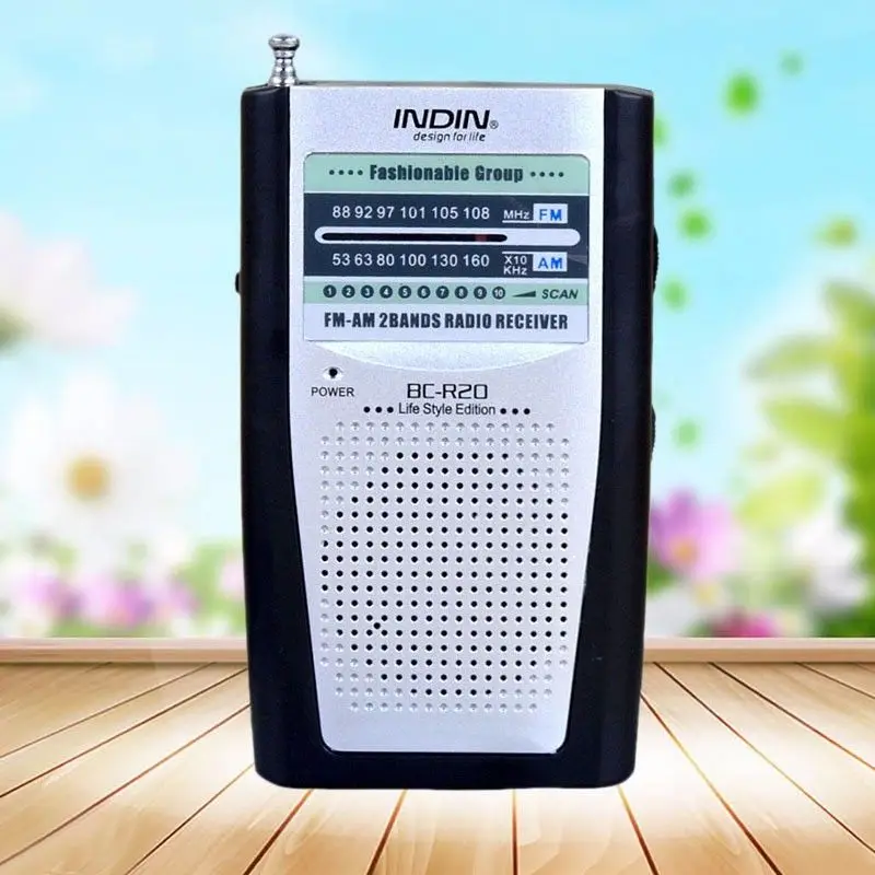 Портативный радио для пожилых людей AM/FM Встроенный динамик винтажный карманный мини радио Универсальный AM FM коротковолновой приемник BC-R20 высокого качества