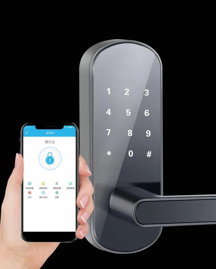 TTLOCK Airbnb арендный дом квартира тачпад bluetooth цифровой wifi умный рычаг дверной замок с ручкой