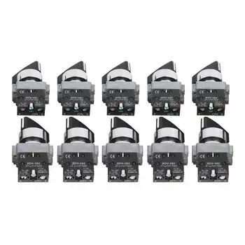 

10Pcs Selector Knob Switch Rotating Button On-Off 2 Position Normally Close AC 240V Twist Switch