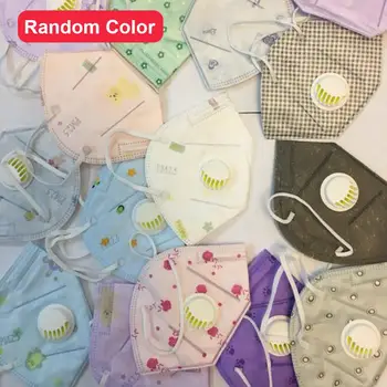 

2/5PCS Random Color PM2.5 Mouth Mask Breath Valve Anti Haze Breathable Mask Anti Dust Mouth-Muffle Respirator Face Masks