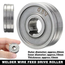 Rouleau d'alimentation en fil de soudure MIG, 0.6x0.8 V, 1 pièce, pour soudure