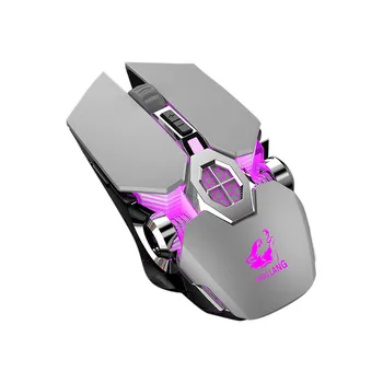 

Wireless Mouse Desktop Laptop Computer Mice 2400dpi Rechargeable Game Mouse Mute Liquid-cooled Shining Mechanical Mice 429#2