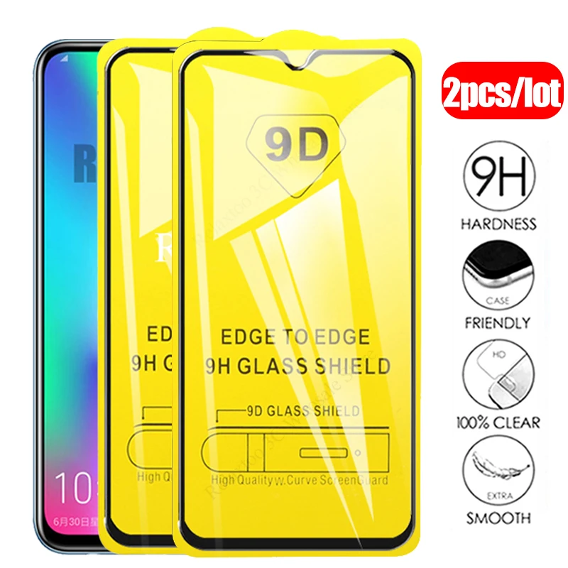 2 шт. 9D защитное стекло honor 10 lite 9 светильник 10i Полный Клей закаленное стекло для huawei honor 20 pro 8s 8c 8a 8x 9x защитная пленка