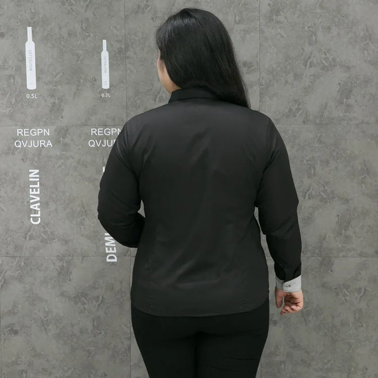 TUHAO размера плюс 9XL 8XL 7XL 6XL женские блузки в полоску элегантные весенние топы с длинным рукавом блузки для офиса женская одежда