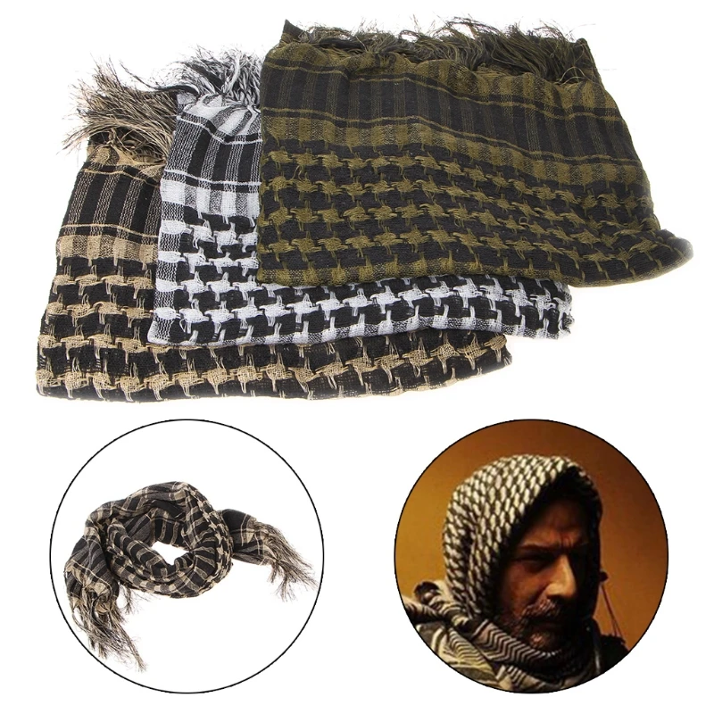 Военный Тактический Keffiyeh Шарф в арабском стиле для охоты, велоспорта, шаль для головы, Армейский Камуфляж