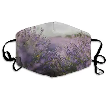 

Mouth Mask Violet Lilac Lavender Print Masks - Breathable Adjustable Windproof Mouth-Muffle, Camping Running for Women and Men