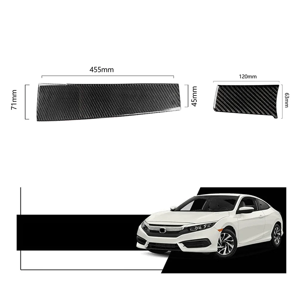 Запасные части для Honda Civic 10th Gen- 2 шт./компл. автомобили консоль приборной панели накладка из углеродного волокна декорации