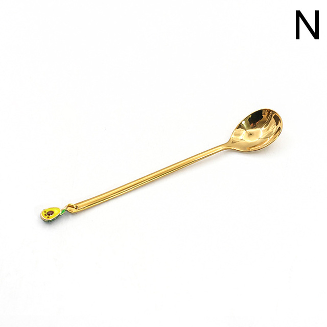 Stainless Steel Spoons Forks Mini Snack Coffee Cake Dessert Food Fruit Mixing Stirring Teaspoon Party Decor Tableware