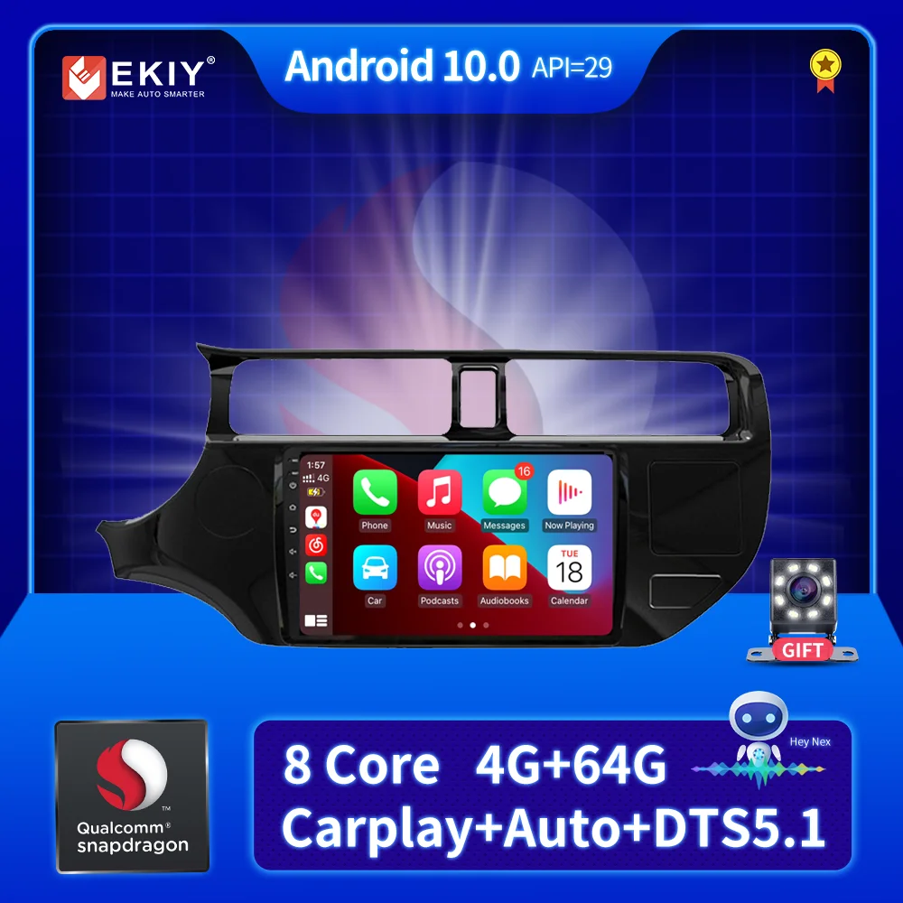 Автомагнитола 2din на Android для Kia K3 RIO 2011-2015 мультимедийный видеоплеер навигация GPS