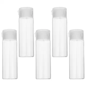 

5Pcs Clamshell Bottle Facial Care Cream Gel Refillable Bottles Disposable Hand Sanitizer Holder Subpackaging Bottle (50ml)