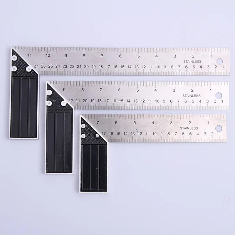 

CJ-5008C Aluminium Alloy L-square 90-Degree Woodworking Angle Ruler Multi-functional Architecture Measuring Tools 300