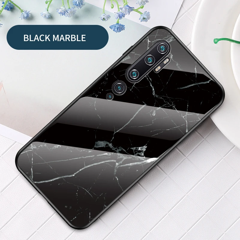 style 04 Для Xiaomi Mi Note 10 Pro чехол Роскошный Мраморный зернистый жесткий закаленное стекло защитный чехол на заднюю панель для Xiaomi Mi CC9 Pro - Цвет: style 04