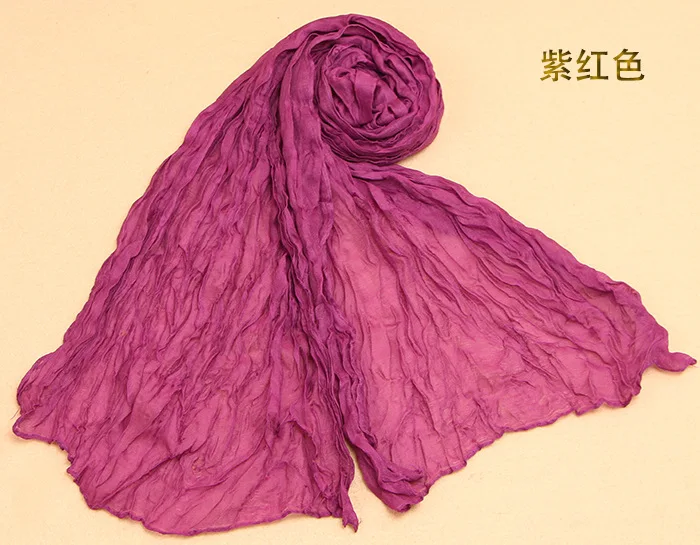 9purplish red Одноцветный шарф; модный детский хлопковый шарф; однотонные плотные зимние теплые шарфы для мальчиков и девочек - Цвет: 9purplish red