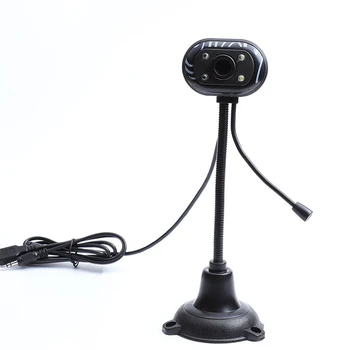 

USB 2.0 HD LED Web Camera with Microphone 480p Webcam for Computer PC Laptop Desktop PUO88