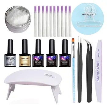 

Professional Fiberglass Nail Kit Fiber Nails Extension For Nail Building Extension Acrylic Tips Manicure Salon Nail Tool Set