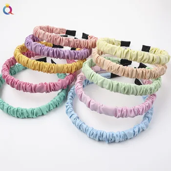 

Headband Hairband Hair Ties Elastic Hair Accessories for Women Scrunchies Candy-colored Narrow-sided Wild Headband Scrunchies