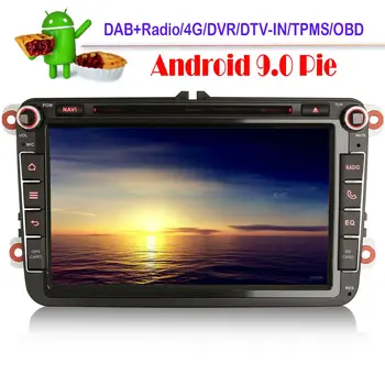 

8"Android 9.0 Car Radio Stereo DAB+USB WIFI Bluetooth Head Unit GPS SAT NAVI for Volkswagen VW Golf MK5 MK6 Plus Passat CC Polo