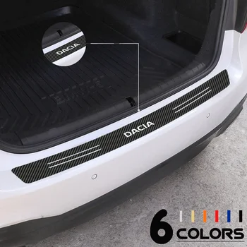 

Carbon Fiber Car Rear Trunk Bumper Protector Sticker for Renault Dacia Duster Logan Sandero 2 andero MK2 Stepway etc Accessories