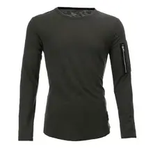 Chemise à col rond pour homme, coupe ajustée à la lumière, automne