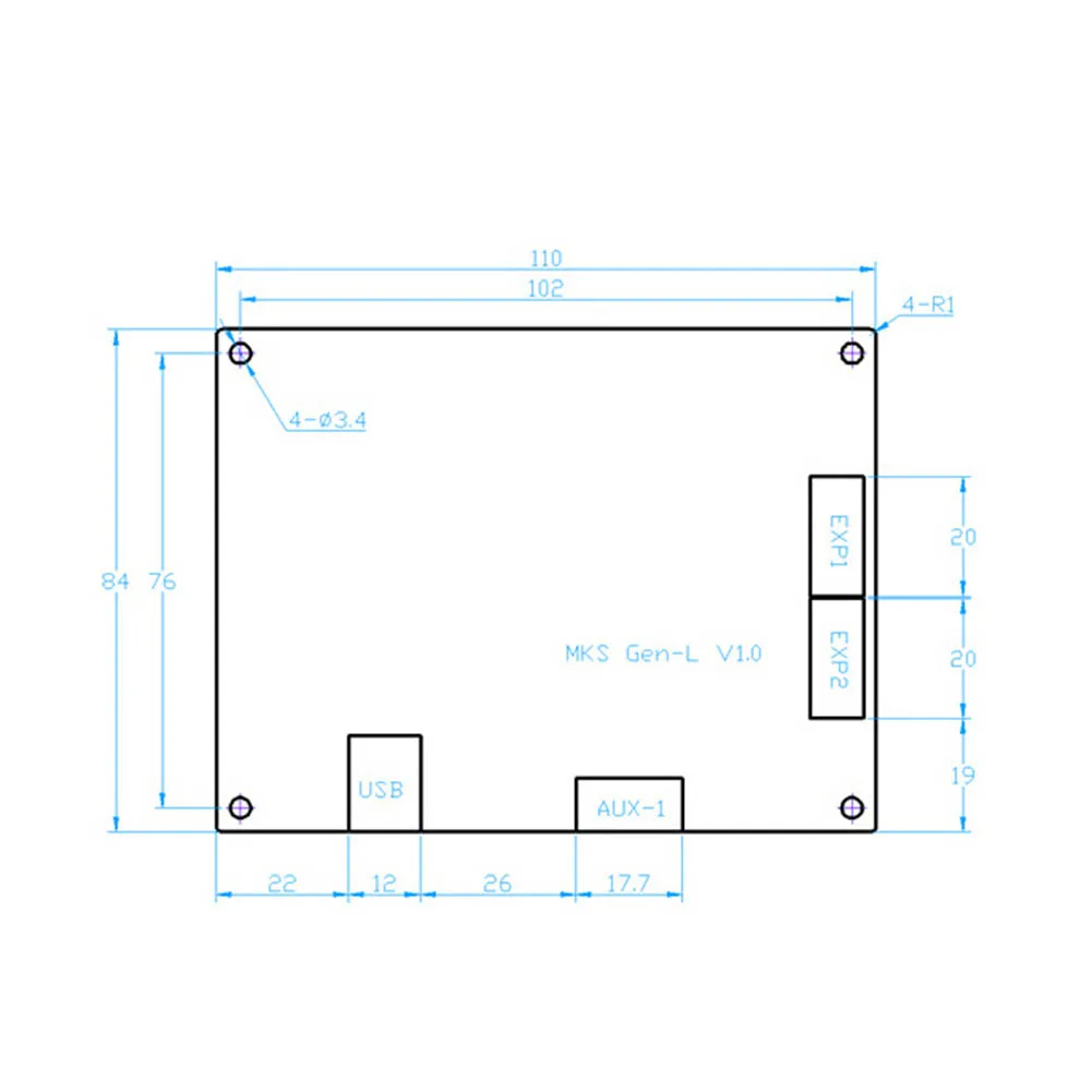 

For MKS GEN L MKS TFT32 LCD Minipanel Touching Display 3D Print Kits with A4988 Driver SP99
