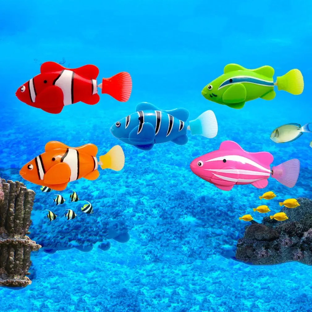 Мини-бионическая рыболовная игрушка, электрическая игрушка для плавания, волшебная рыба Le Bao, подводный мир, глубокое море, электронный зонд, рыба, детские подарки для ванной