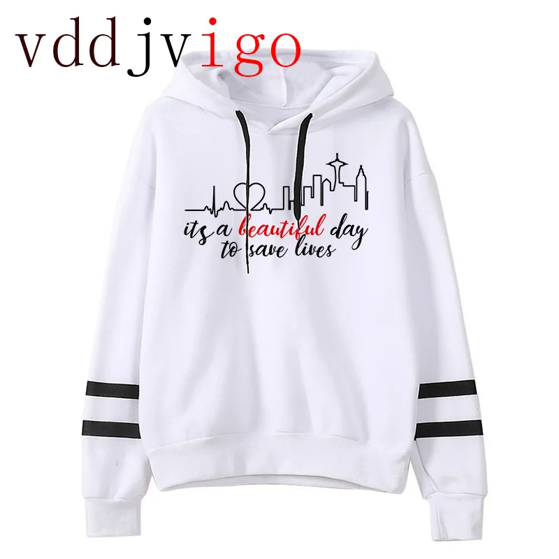 

Greys Anatomy hoodies femme anime streetwear printed Korea female clothing harajuku hip hop Harajuku 90s Jumper Clothes