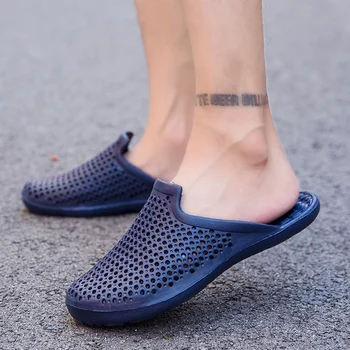 

Summer Unisex Slippers Message Clogs Outdoor Garden Shoes Male Pool Sandals Bathroom Flip Flops Lightweight Mules Beach Slides