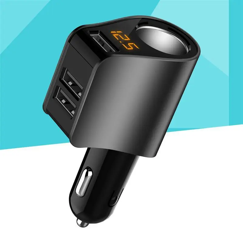 12-24 в 80 Вт автомобильный тройной USB адаптер для автомобильного прикуривателя розетка сплиттер конвертер автомобильное напряжение Диагностика прикуривателя