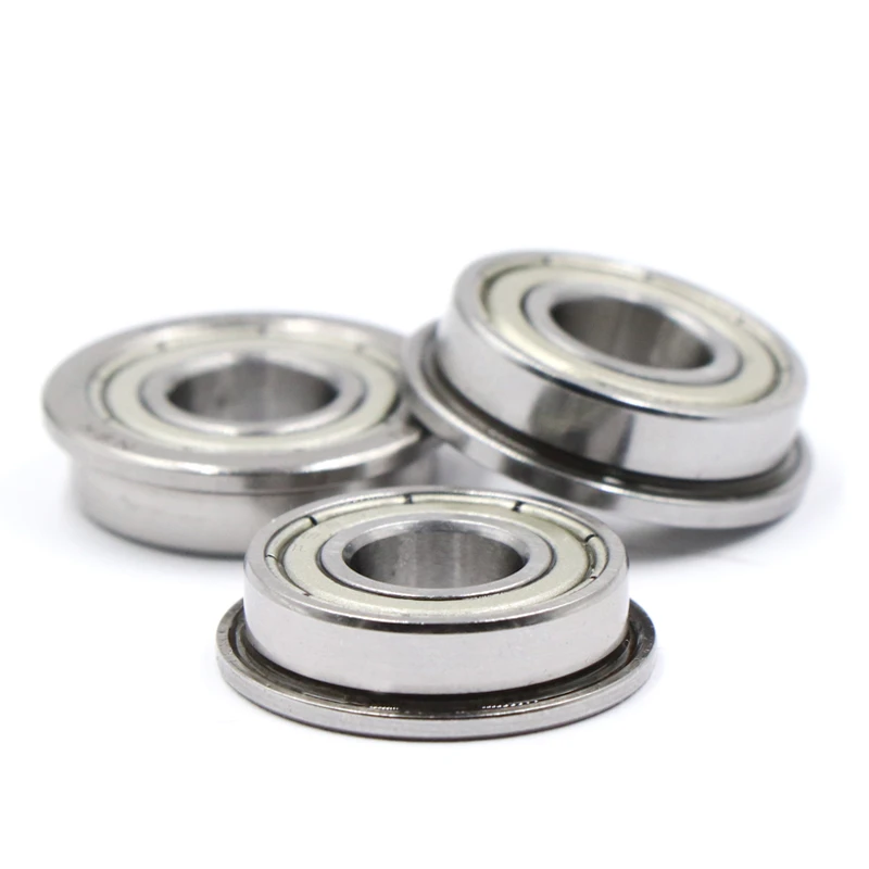 1/4" x 1/2" x 3/16" Flange ball bearing FR188-2RS rubber shields 10pcs 