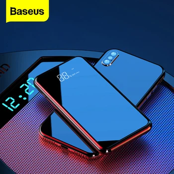 

Baseus Portable Qi Wireless Charger Power Bank For iPhone 11 Xiaomi mi 8000mAh External Battery Fast Wireless Charging Powerbank