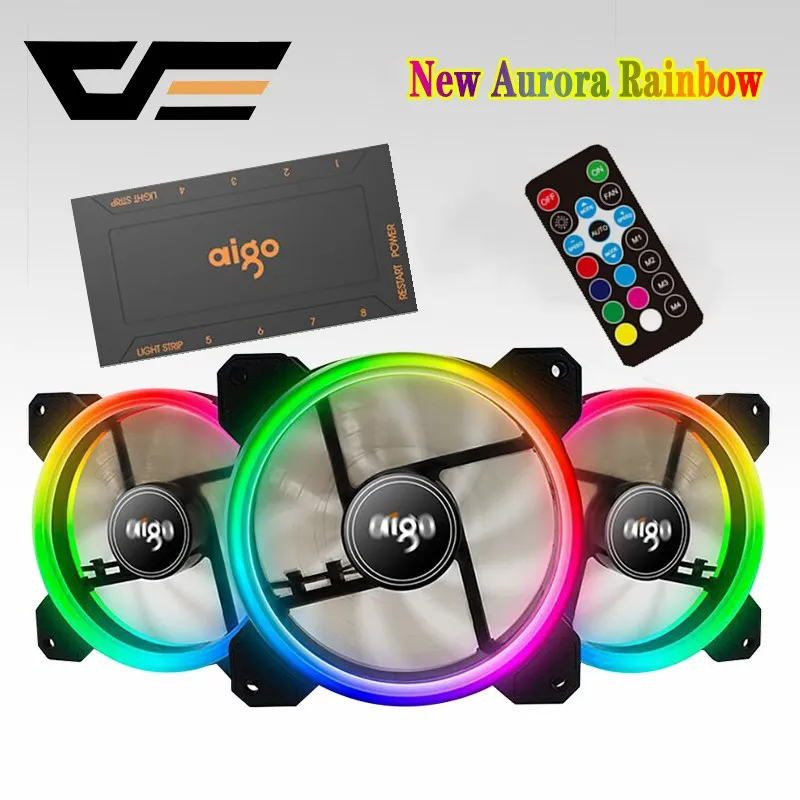 DarkFlash Aigo DR12 компьютерный чехол охлаждающий вентилятор светильник бар RGB