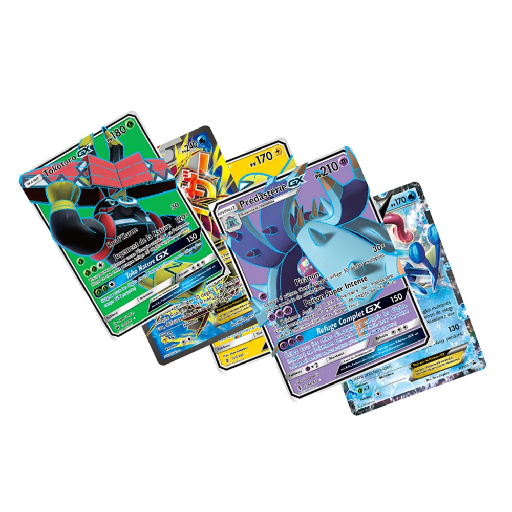 TOMY французская версия Pokemon GX Shining Frenchs карточная игра битва карт торговые карты игра детская игрушка