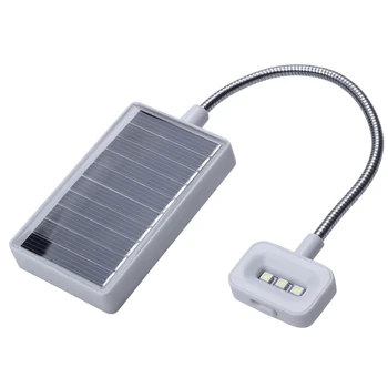 

Solar Mini Flexible Clip Reading Light Charging Book Lamp Solar Powered Reading Emergency Light Table Lamp for Reader