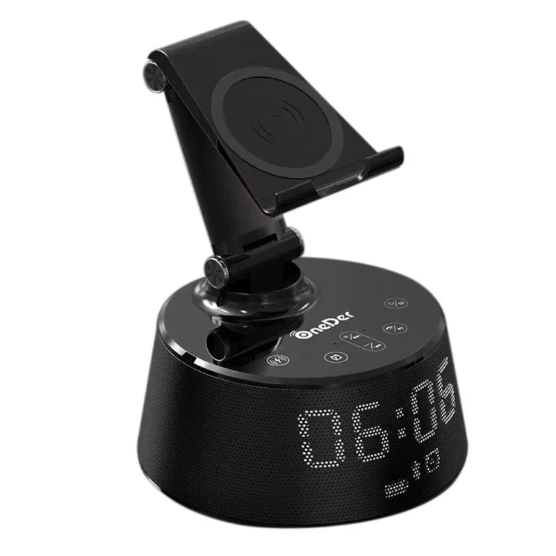 

Two Colors Bluetooth Speaker Wireless Charger Pad Phone Holder Wireless Bluetooth Sound Box