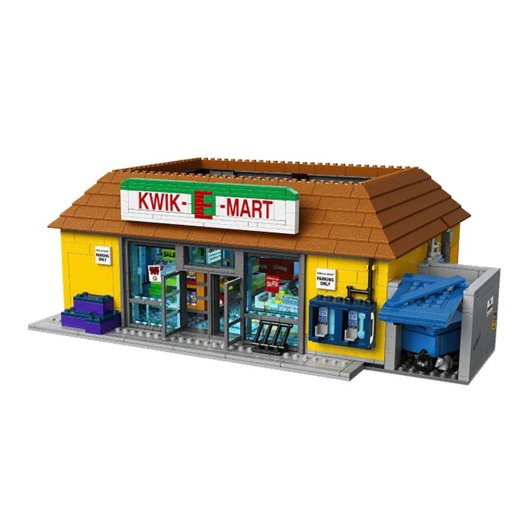 KWIK-E-MART супермаркет 2232 шт фильм дом модель строительные блоки игрушки блоки подарочные кубики i
