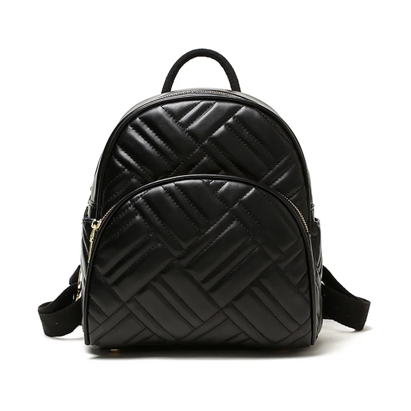 Женские рюкзаки из искусственной кожи, сумка на плечо, высокое качество, для девочек, для путешествий, школьная сумка, рюкзак на молнии для женщин, маленький mochila XA542H - Цвет: Black