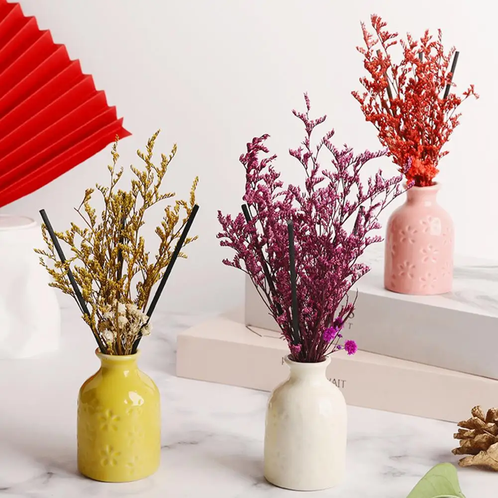 

Rose Lavender Flower Fragrance Diffuser Essential Oil Aromatherapy Air Freshener Rattan Oil Diffuser Refill Sticks Party Home