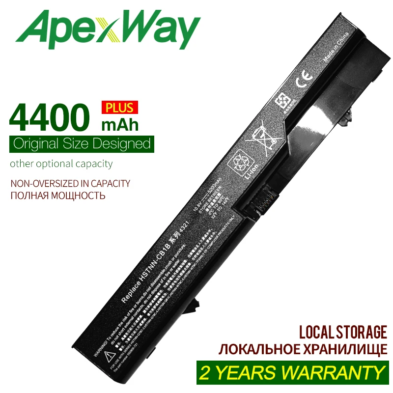 Аккумулятор ApexWay 4400 мАч для HP PH06 ProBook 4320s 4321S 4325s 4326s 4420s 4421s 4425s 4520s 4525s 420 425 4320t 620 BQ350AA |
