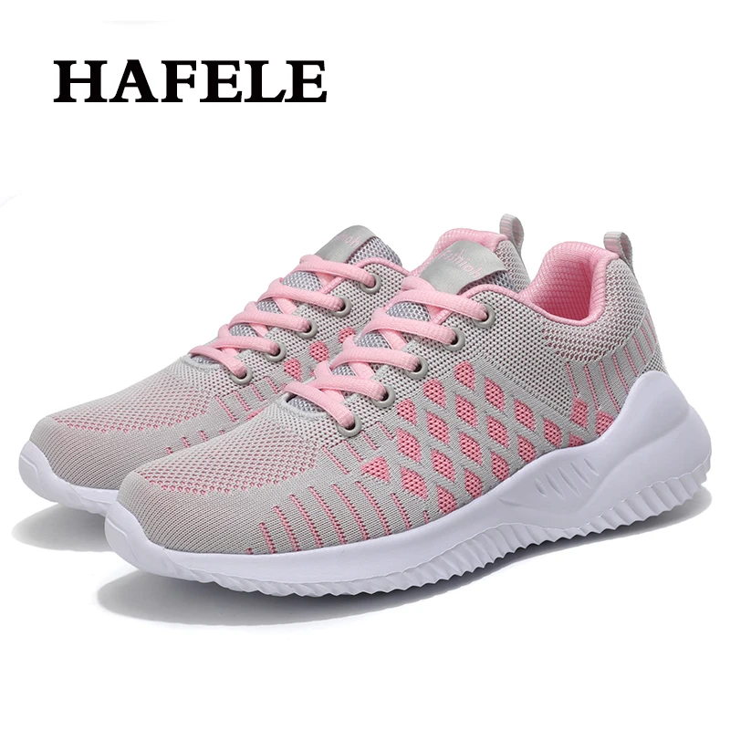 Новинка, уличная Женская прогулочная обувь, модные дышащие кроссовки, повседневная Легкая спортивная обувь на толстой подошве