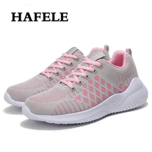 Новинка, уличная Женская прогулочная обувь, модные дышащие кроссовки, повседневная Легкая спортивная обувь на толстой подошве