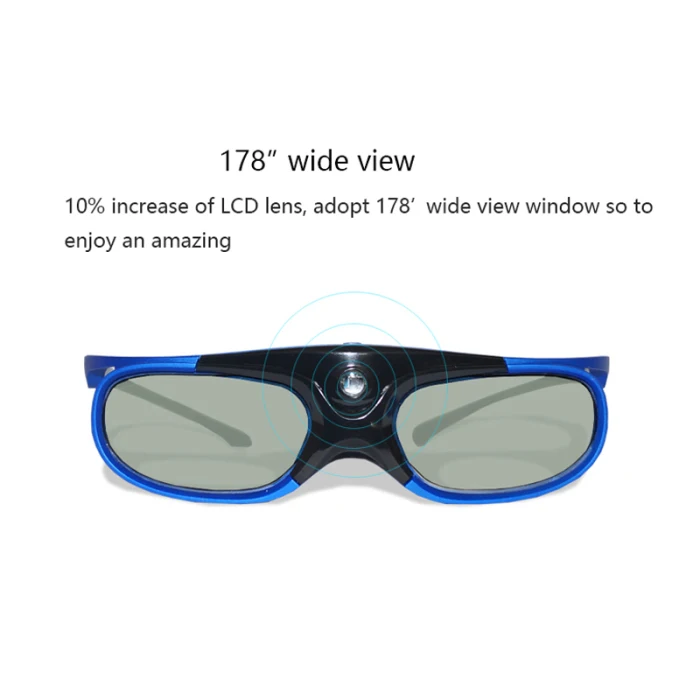 Bluetooth 3D Активные затвор очки для четкости видения очки для DLP-Link проектор ТВ