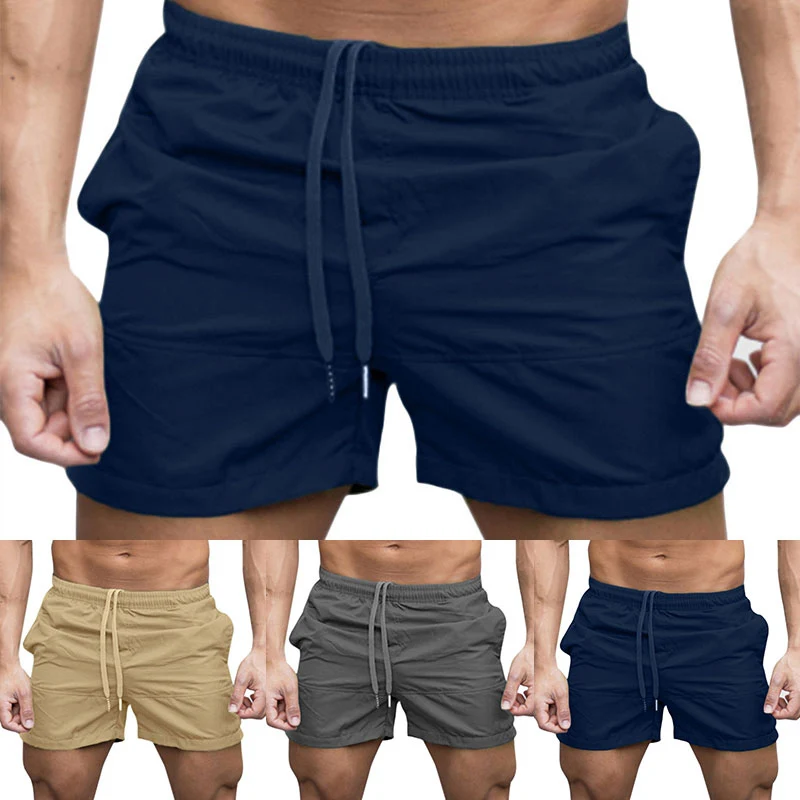 

Mens Swimming Shorts Jogging Running Gym Sports Breathable Fitness Exercise Workout Summer Sweatpants Training Surf Board Shorts