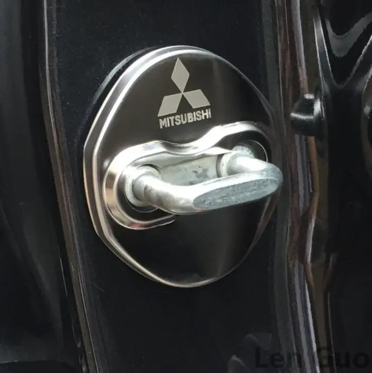 Автомобильный Стайлинг, Автомобильный Дверной замок, чехол stikcer для Mitsubishi Ralliart Lancer Outlander Pajero Asx, авто Стайлинг, 4 шт./лот