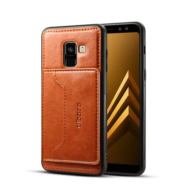 Для samsung Galaxy A50 A30 A20 A70 A30S S10 S9 A7 A9 A8 A6 J4 Plus S10E кожаный чехол-книжка чехол КРЫШКА ДЛЯ samsung обратите внимание; размеры 9 и 10 плюс - Цвет: Хаки