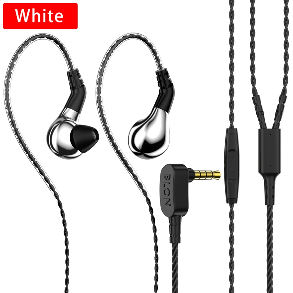 FDBRO карбоновые мембранные динамические наушники-вкладыши BL-03 10 мм HIFI DJ спортивные наушники для бега съемные 2PIN кабель