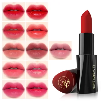 

11 colors Long Lasting Matt Lipstick Nude Makeup Moisturizing Lip Stick Red Lip Pigmented Velvet Cosmetic pomade