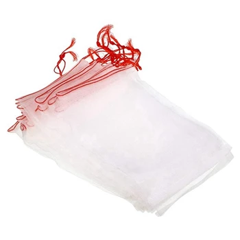 

50Pcs Garden Netting Bags Vegetable Fruit Protection Bag Agricultural Pest Control Anti-Bird Nylon Bags Mesh 20X30cm