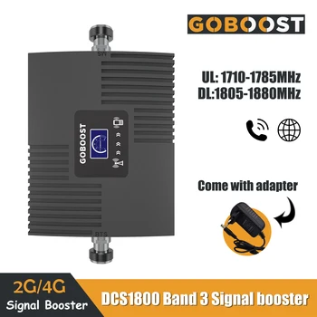 

2G 4G LTE DCS 1800mhz Band3 Cell Phone Cellular Signal Booster LCD Display Mini Mobile Amplifier Repeater Network Data 65dB Gain