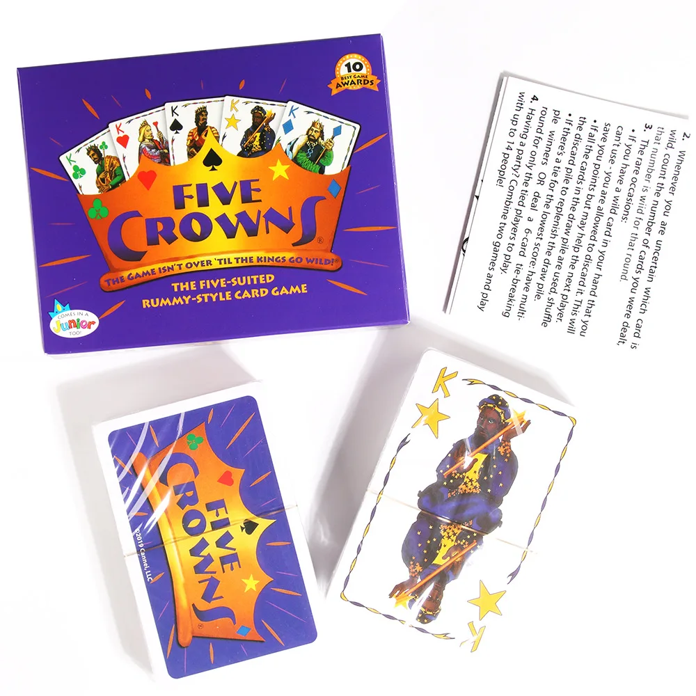 Card Games SET Enterprises Five Crowns Card Game Purple Board Game