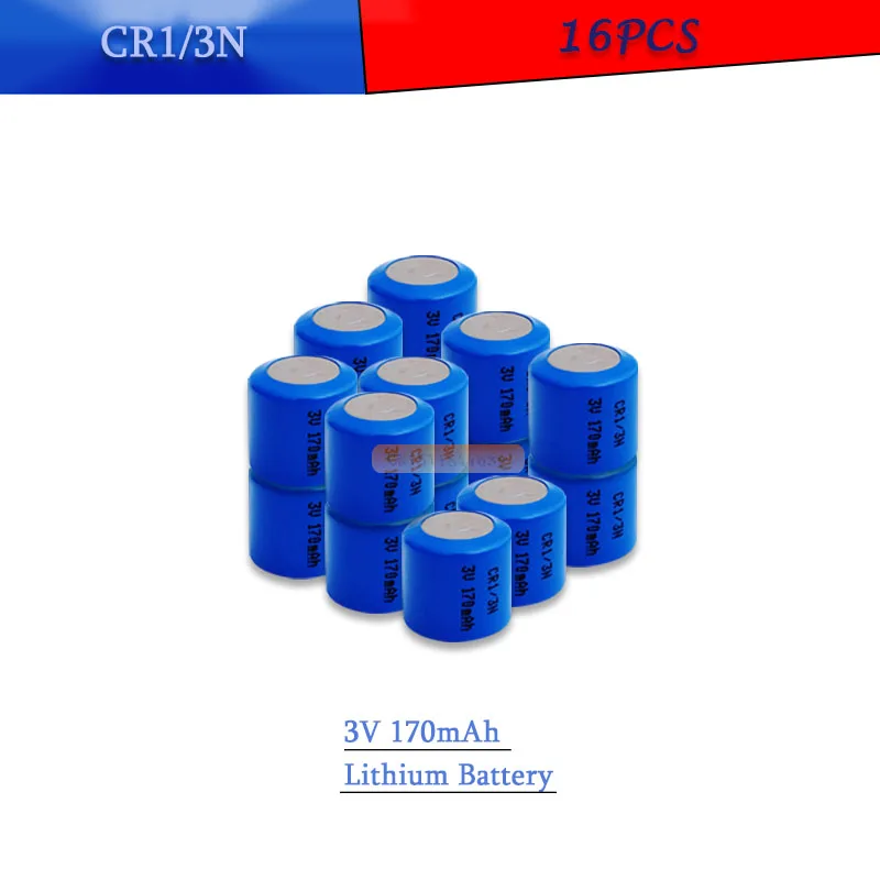 16 шт CR1/3N 3V 170mAh литиевая батарея DL1/3N CR1/3 1/3N CR13N CR13 для микро-измерительной камеры литий-ионная кнопка батареи